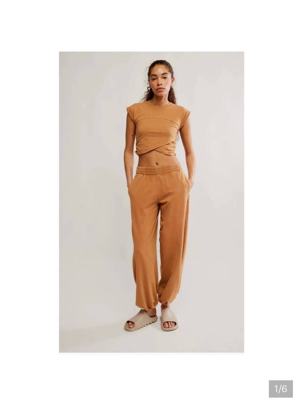 Free People Rust-Tan (Fp is Camel color) crossover set (worn twice) SZ SMALL